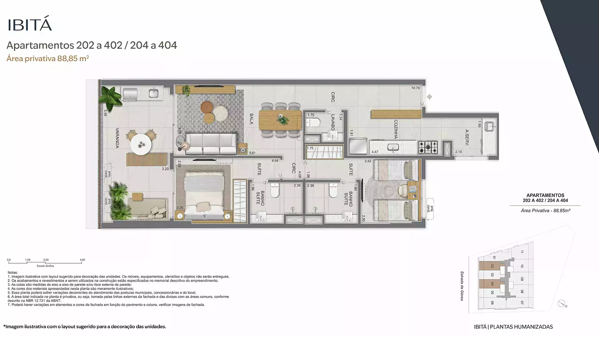 Ibitá São Conrado - Apartamento Tipo 2